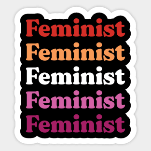 Lesbian Feminist Sticker